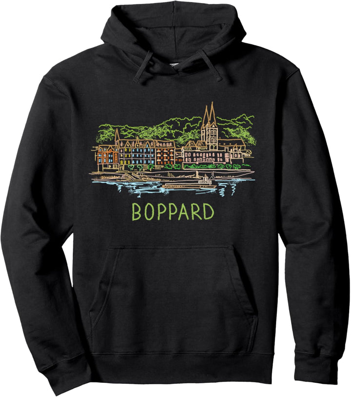 Boppard Deutschland Kunstgeschenk Männer Frauen Pullover Hoodie