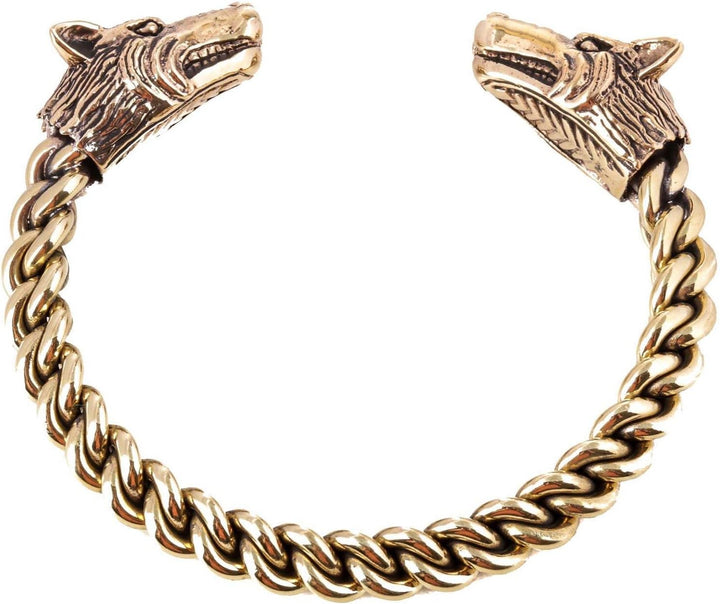 Windalf Wikinger Damen Armreif STARK Ø 5.6 cm Skandinavischer Armschmuck Handarbeit Bronze