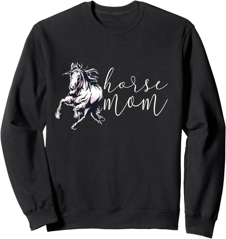 Horse Mom - Lustige Pferde Mama / Reiterin Sweatshirt