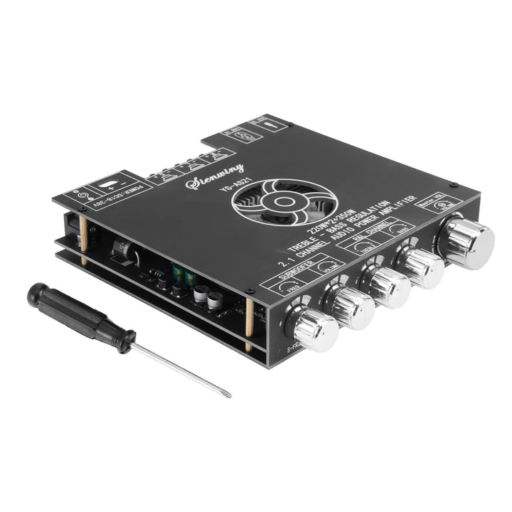 YS-AS21 HiFi Verstärker mit Bluetooth Mini Stereo-Audioverstärker 2.1 Kanal 220W x2 + 350W Stereo Mi