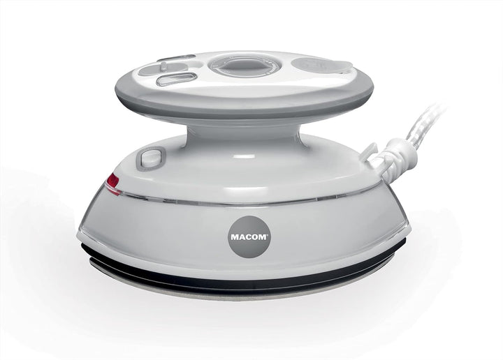 Macom Mini-Reisebügeleisen, 500 W, schnelles Aufheizen, doppelseitige Antihaft-Bügelsohle, doppelte