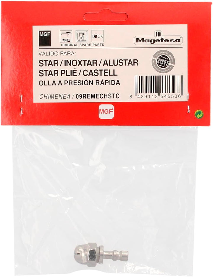 Magefesa - Kamin Kompatibel mit Schnellkochtopf, Modelle INOXTAR, Castell, ALUSTAR, Star PLIE, Star