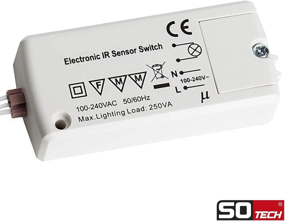 2 x SO-TECH® Mini-Sensor Bewegungsmelder schaltet durch Handbewegung Bewegungssensor Bewegungsschalt
