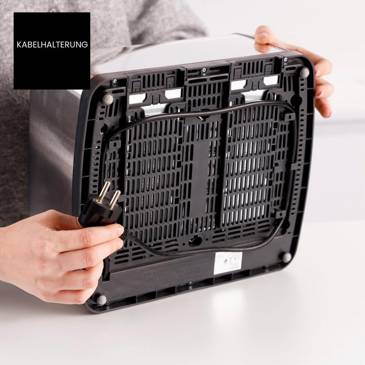 Taurus – Toaster Vintage Four 1900W | 4 Schlitze 135x35mm | 7 Bräunungsstufen | 3 Funktionen | 2 sep