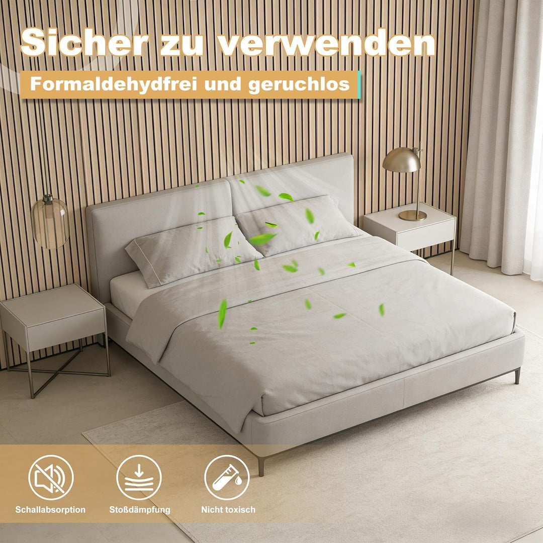 3D Akustikpaneele 120 x 60 x 2,2 cm, Holz Optik Paneele, Wandpaneele in Holzoptik als Schallabsorber