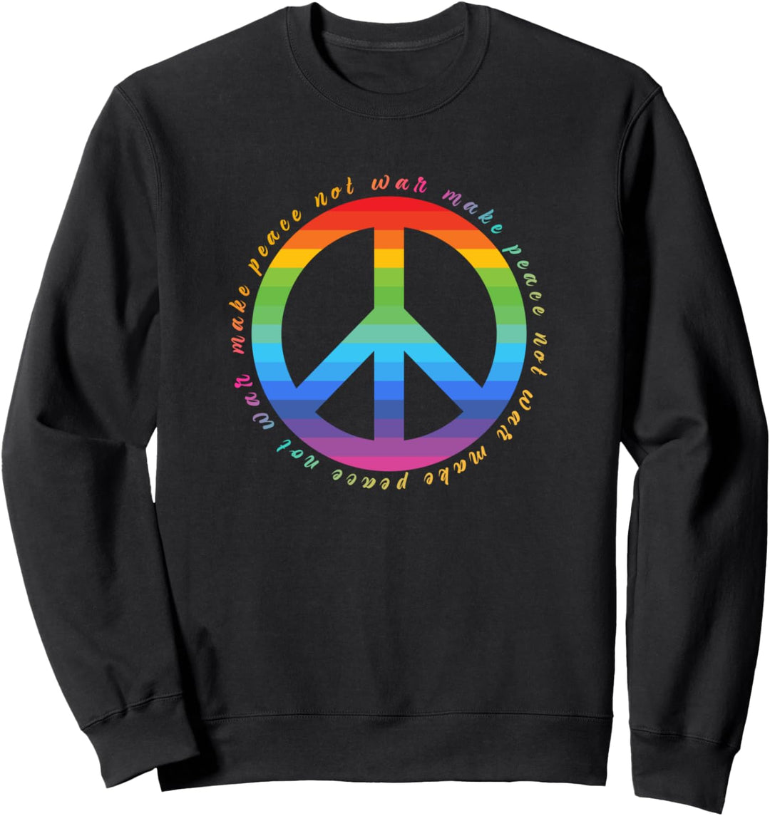 Make Peace Not War - Peace Zeichen - Friedenszeichen LGBTQ+ Sweatshirt