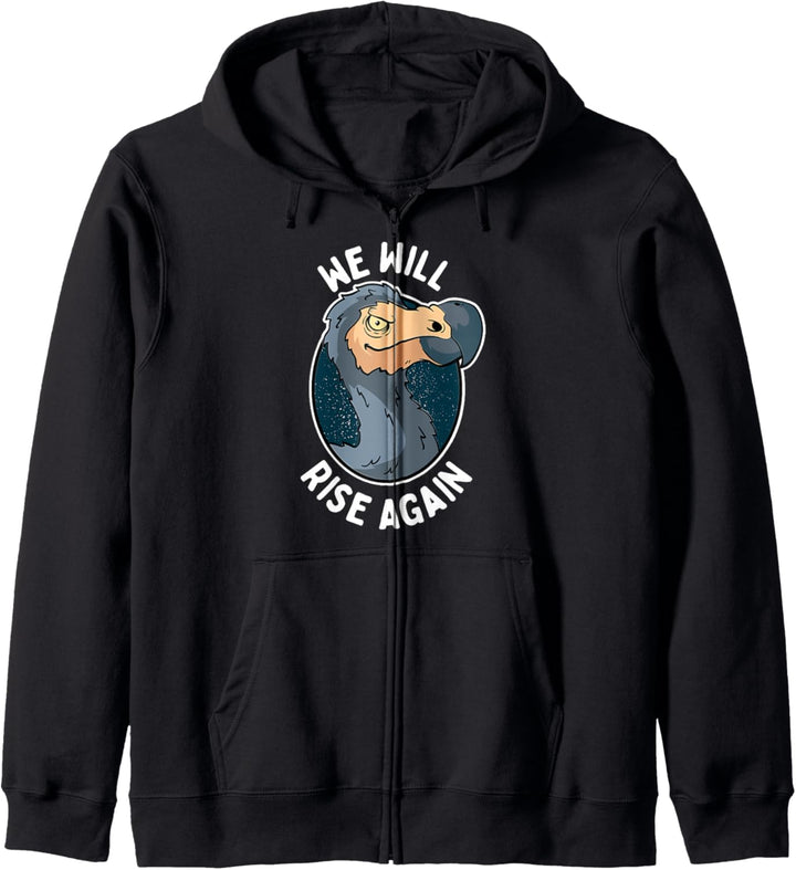 We Will Rise Again - Vogel Ausgestorbener flugunfähiger Dodo Kapuzenjacke