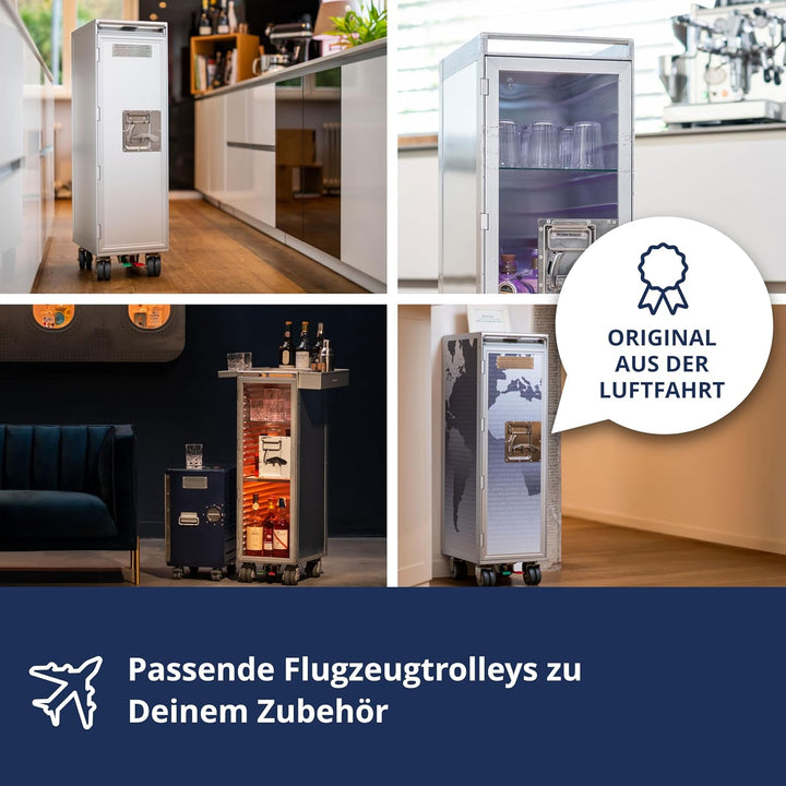 VanDeBord Ausstattungspaket 14 Einschübe Aluminium Flach, Ausstattungspaket für Airline Trolleys, Fl
