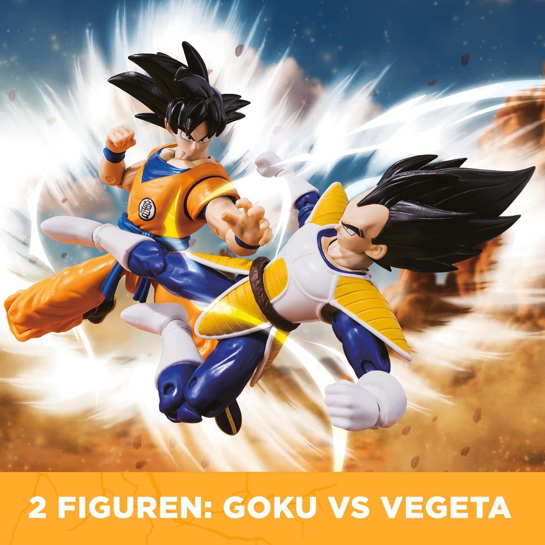 BANDAI – Dragon Ball Super – Dragon Stars Figuren 17 cm – Battle Pack – Vegeta vs Goku – Offizielle