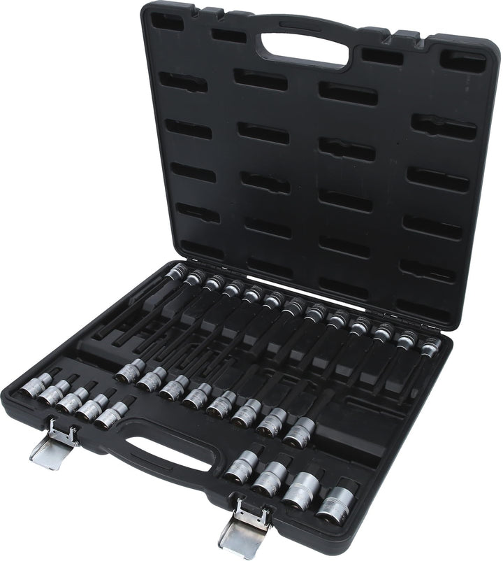 KS Tools 911.4510 EVOLUTION Series 1/2" Bit-Stecknuss-Satz für Innensechskant-Schrauben, 30-tlg
