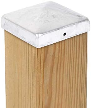 5 x PFOSTENKAPPE PYRAMIDE 101 x 101 MM STAHL FEUERVERZINKT 5 101 x 101 mm, 5 101 x 101 mm