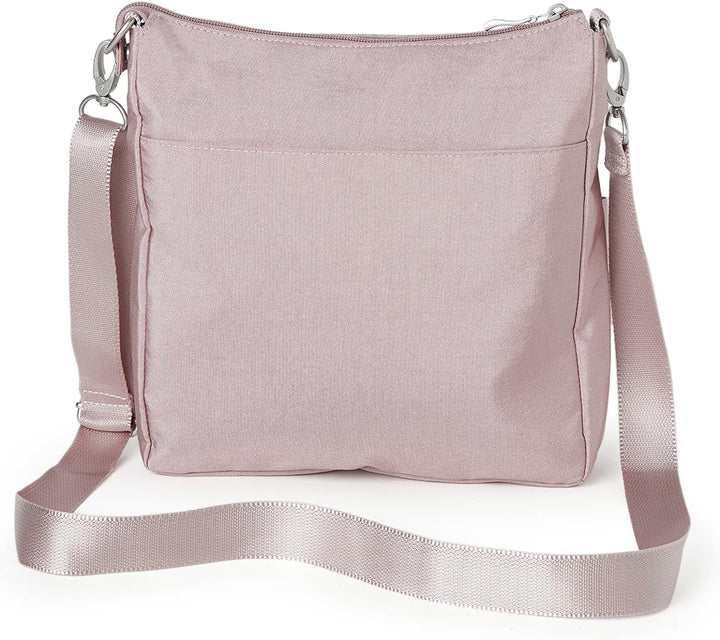 Baggallini Damen Modern Everywhere Slim Crossbody Blush Shimmer, Blush Shimmer