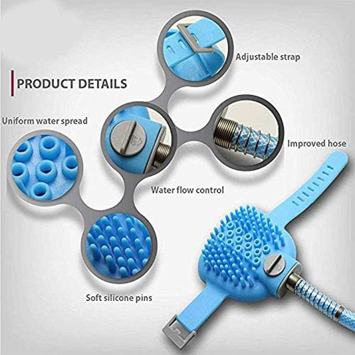 CEASELESLY 4 in 1Badewerkzeug für Hunde,Duschkopf für Hunde,Hundewasch und Duschaufsatz,Massieren un