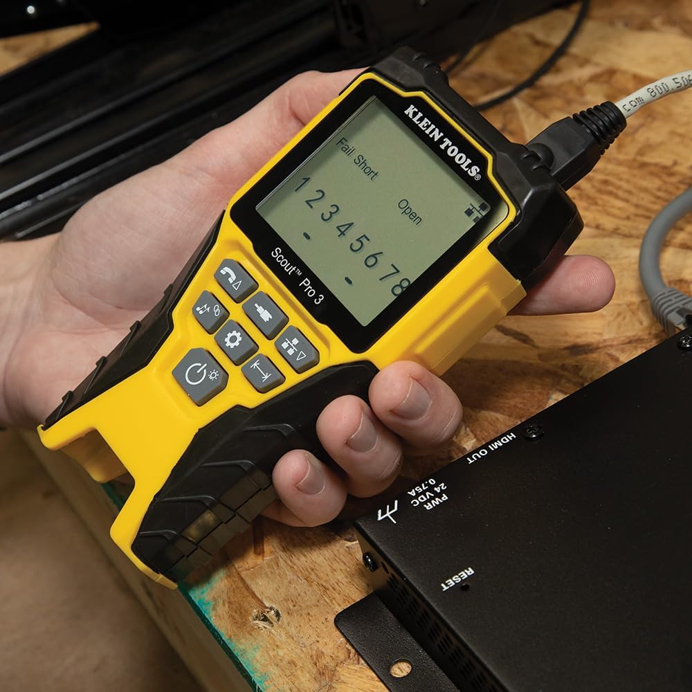 Klein ToolsVDV001‑819 | Apprentice Installations‑Kit 6‑teilig | ScoutPro3 Tester für RJ11/RJ45/Coax