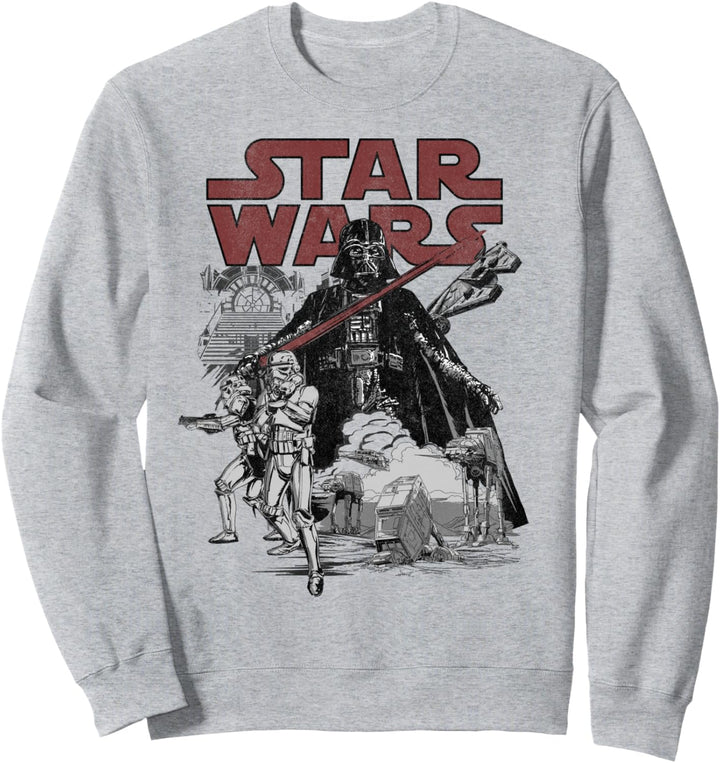 Star Wars Darth Vader Sketched Portrait Logo Sweatshirt