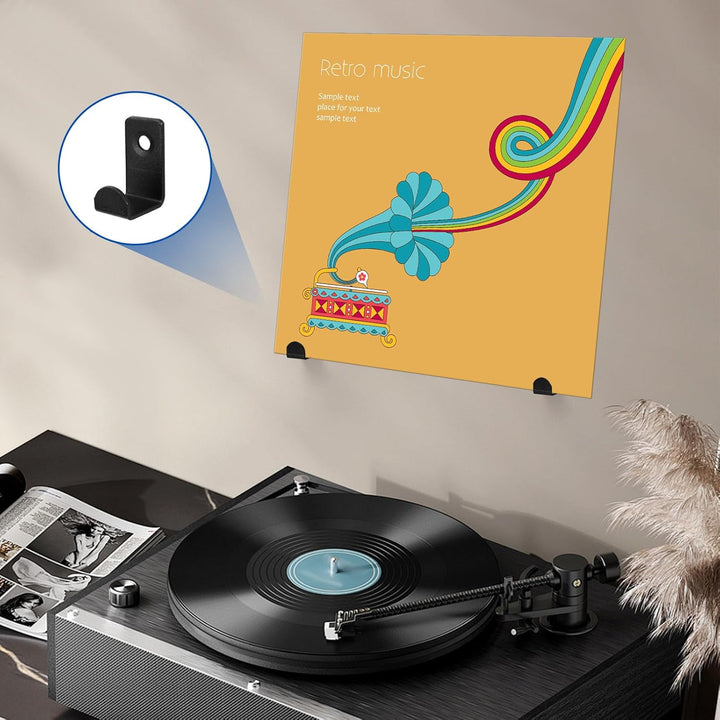 Diakey 28er Pack Vinyl-Platten Wandmontage-Displayhalter, Edelstahl-Vinyl-Platten-Speichergestell Wa