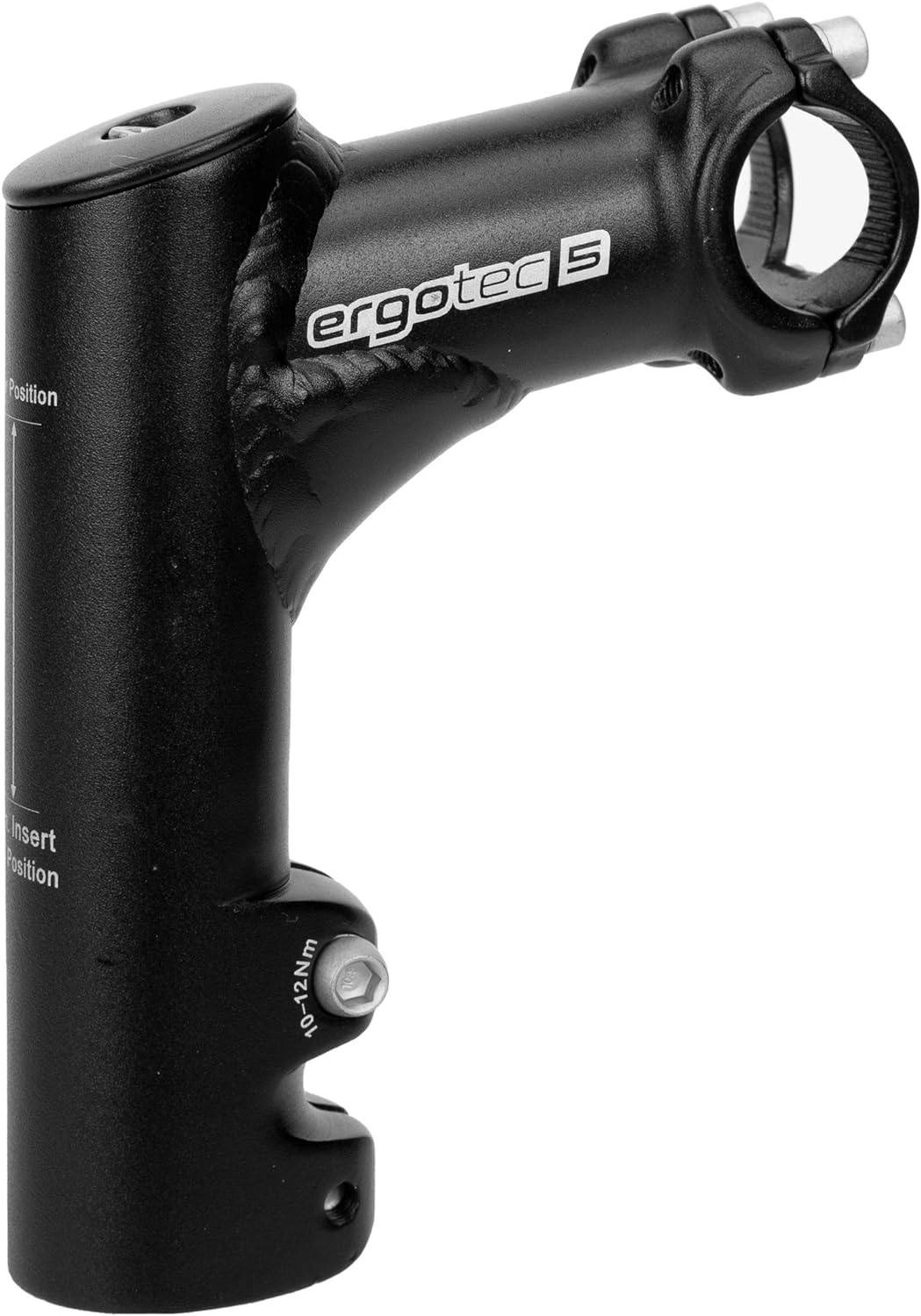 ergotec Ahead-Vorbauten Comfi 25.4 / Aluminium AL6061-T6, 15°, schwarz-sand 10 x 8 x 8 cm, 10 x 8 x