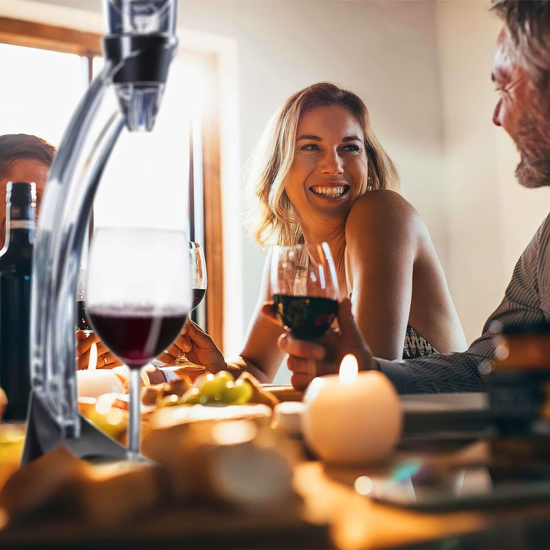 Weinbelüfter Wein-Dekanter Dekantierer; Weinlüfter Deluxe Wein-Ausgiesser mit Ständer; Magic Decante