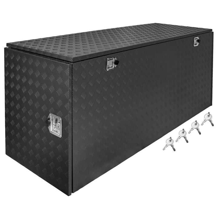 Trucky Truckbox Aluminium Abschliessbar Deichselbox Alu Kiste Anhängerbox | Modell P900, 196x59x80cm