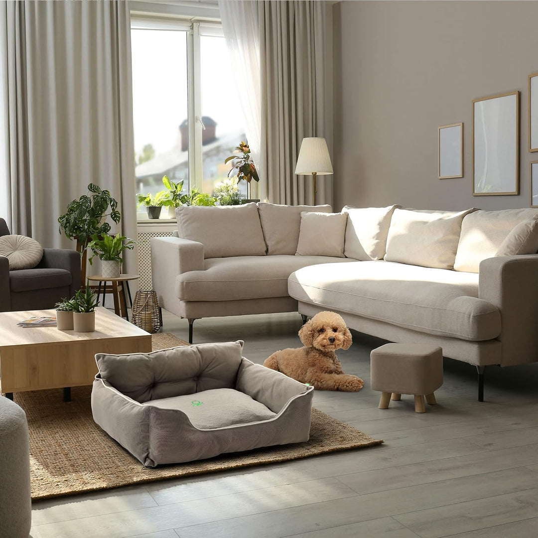 UNITED COLORS OF BENETTON. Pets - Hundebett, Ergonomisches Bett für Kleine Hunde, Aus Polyester, Was