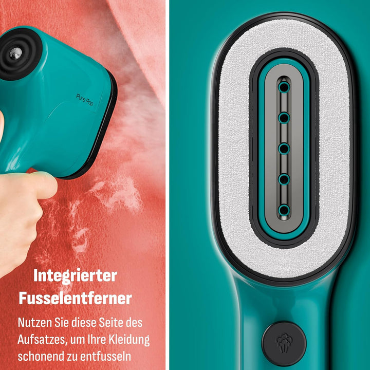 Tefal DT2024 Pure Pop Dampfbürste | 1300 W | 70 ml Wassertank | entfernt bis zu 99,99% der Viren/Bak