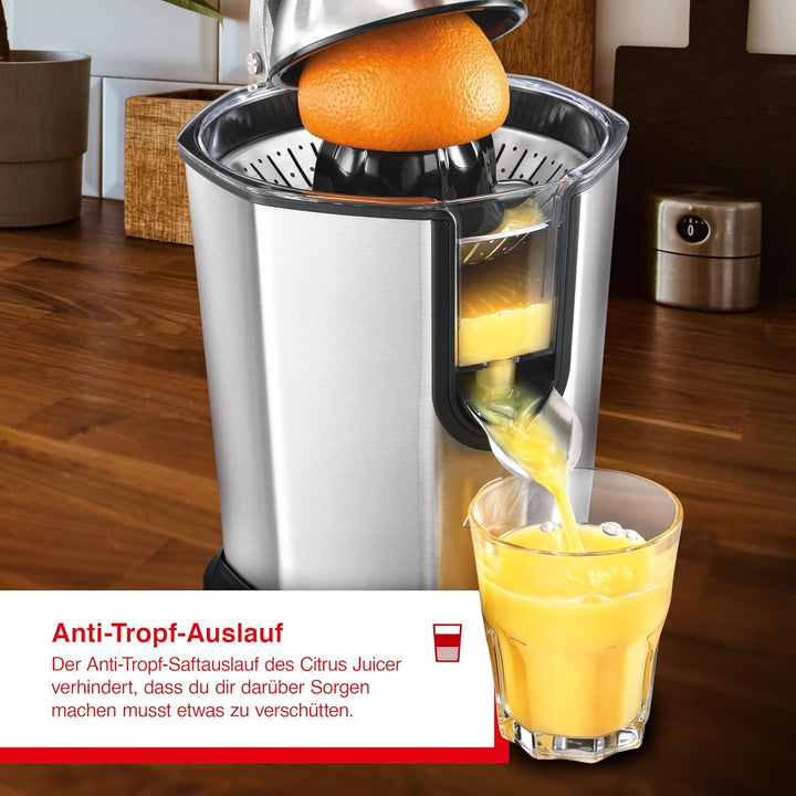 Solis Citrus Juicer 8453 Zitruspresse Elektrisch - Zitronenpresse - Orangenpresse - Einfache Startau