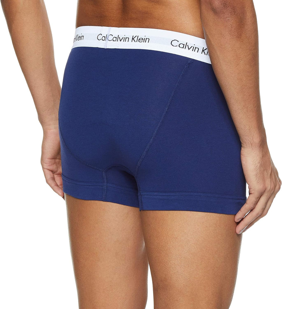 Calvin Klein Baumwolle Stretch 3 Pack Boxer Short, Schwarz Mit Blau/erdbeerfeld/schwarz S White/Red
