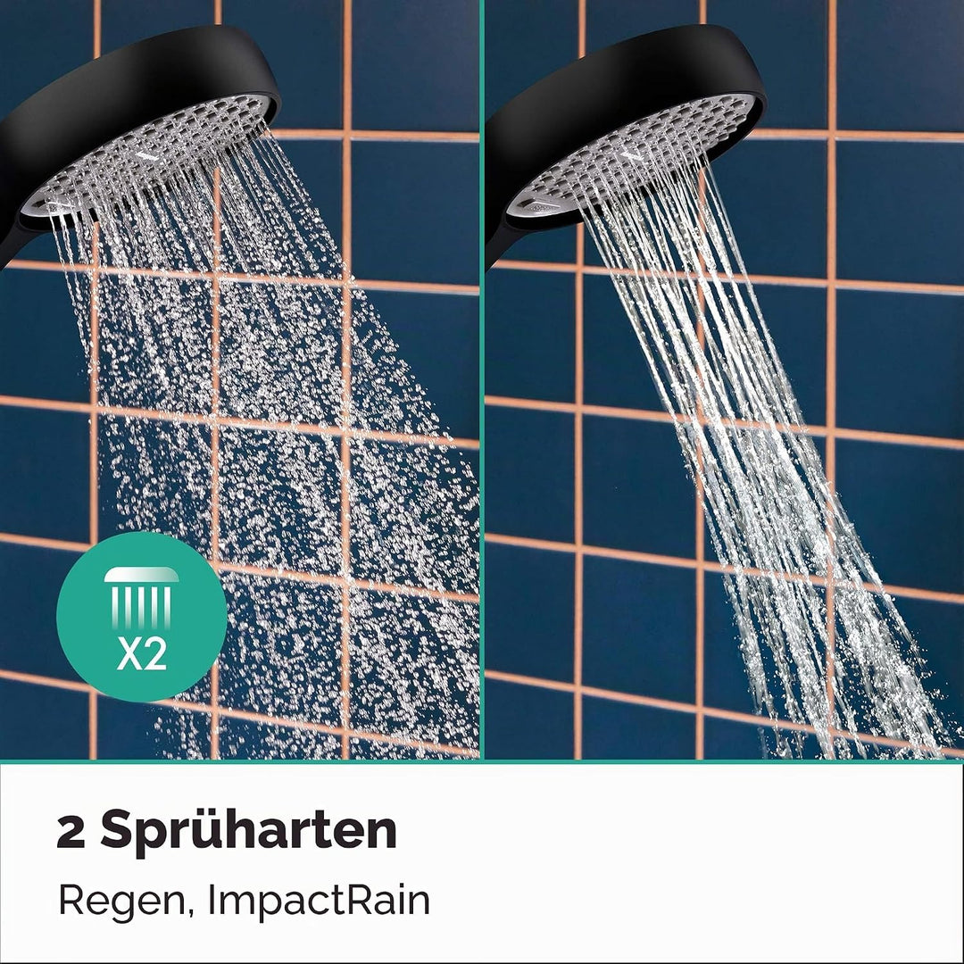 hansgrohe Activera Select S - wassersparender Duschkopf 8 l/min (EcoSmart), Handbrause mit 2 Strahla