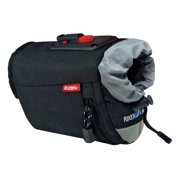 Rixen und Kaul KlickFix Micro Bottle Bag - Satteltasche mit Trinkflaschenhalter Schwarz, Schwarz