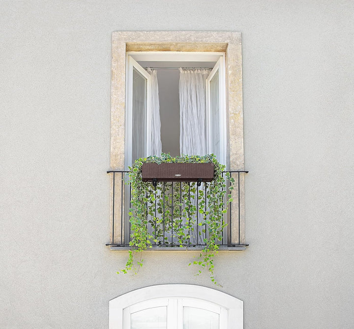LECHUZA BALCONERA Cottage 80 mokka 15615 Garten 79x19x19 cm Mokka, Garten 79x19x19 cm Mokka