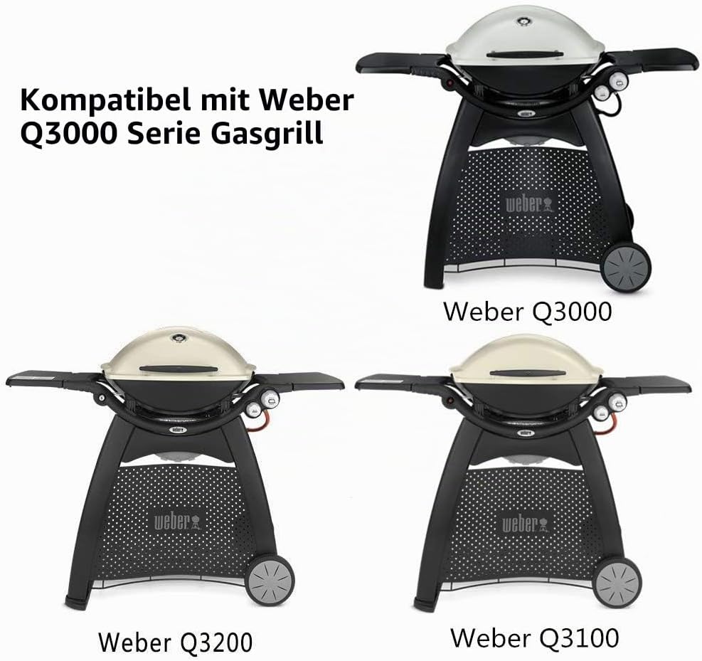 Onlyfire Edelstahl Brennerrohr passend für Weber Q300/Q3000 Serie Gas Grill (Ersatzteil 60036/80387/