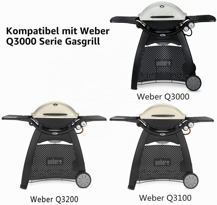 Onlyfire Edelstahl Brennerrohr passend für Weber Q300/Q3000 Serie Gas Grill (Ersatzteil 60036/80387/