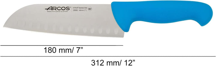 Arcos Serie 2900 - Santoku Messer Messer Asiatischer ArtAsian Knife - Klinge Nitrum Edelstahl 180 mm