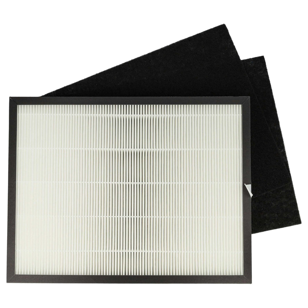 vhbw Filter-Set kompatibel mit Rowenta Intense Pure Air PU2120 - Ersatz für Rowenta XD6040FO, XD6040