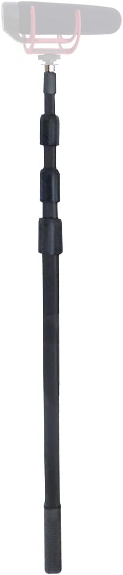 keepdrum Boompole 3m Tonangel Teleskopangel + PCMH1 Spinne elastische Halterung Shockmount für Richt