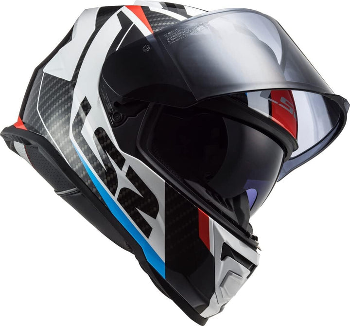 LS2 Motorradhelm FF800 STORM RACER RED BLUE, Schwarz/Weiss/Rot/Blau, L L Schwarz/Weiss/Rot/Blau, L S