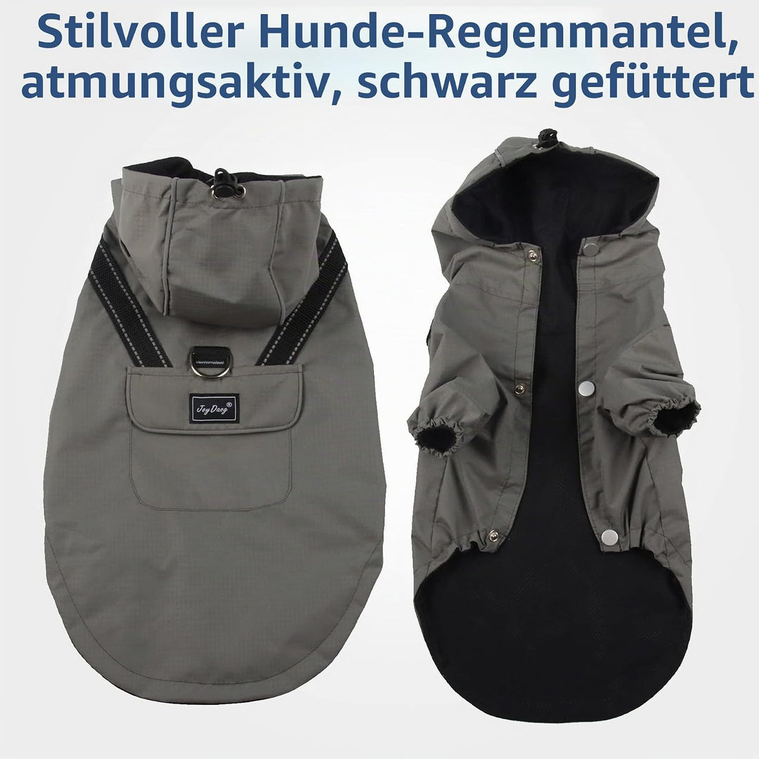JoyDaog Regenmantel für extra kleine Hunde mit Kapuze, wasserdichte Outdoor-Regenjacke für Hunde, We