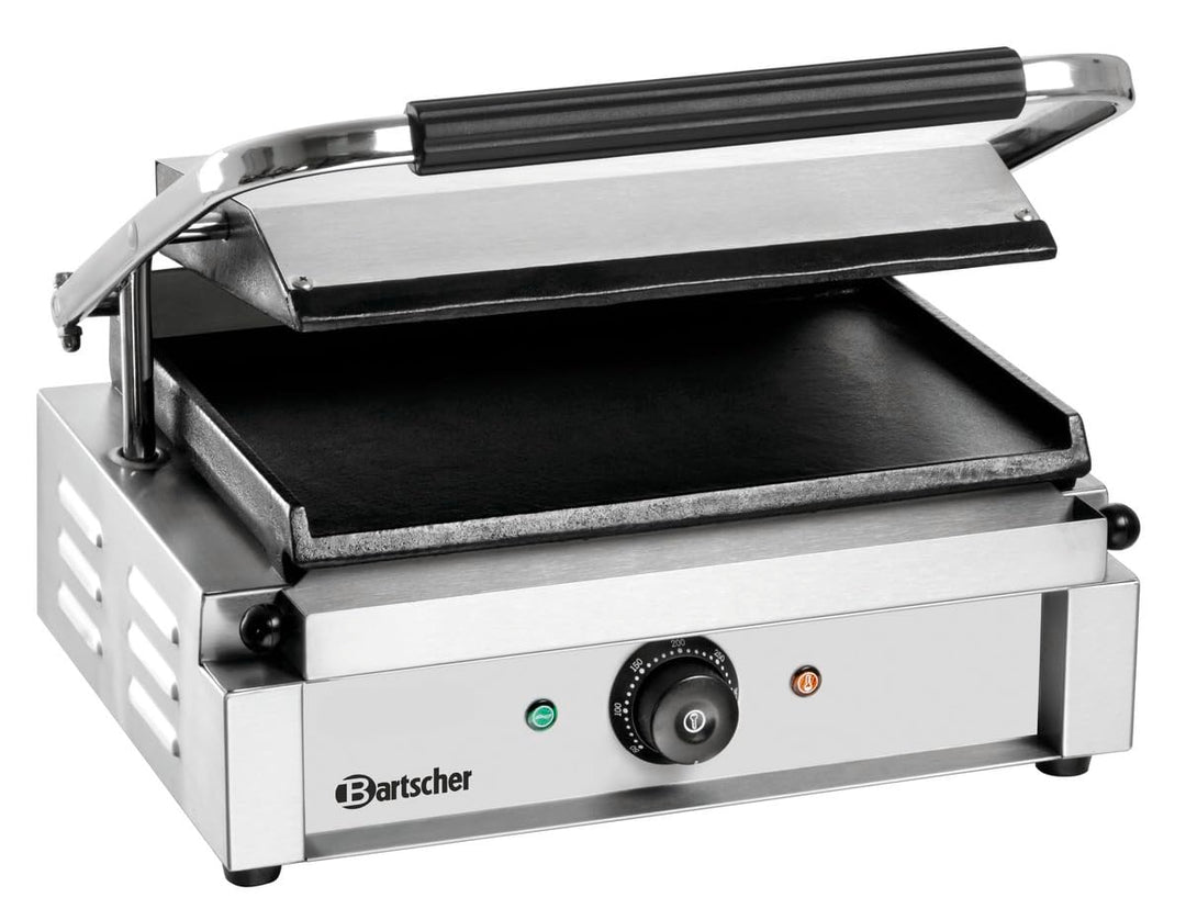 Bartscher Elektro-Kontaktgrill 2,2 kW Grillplatten glatt Gastronomiebedarf