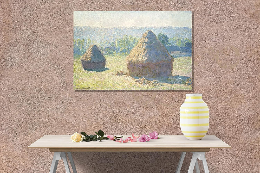 Claude Monet Leinwanddruck, abstrakt, gerahmt, 86 x 61 cm