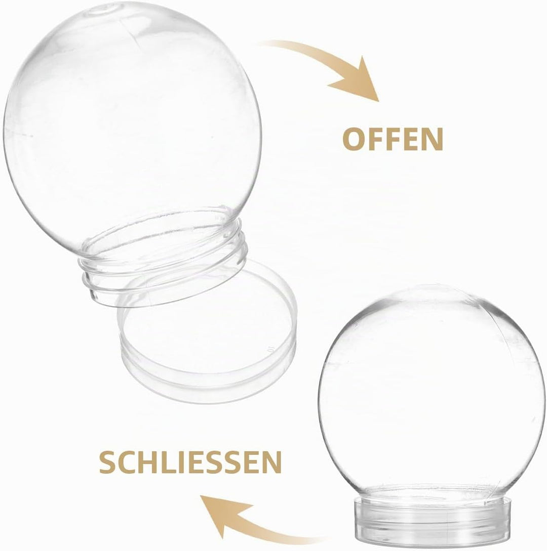 HOMSFOU 10 Stück Weihnachten DIY Schneekugel Requisite Weihnachten DIY Basteln Herstellung DIY Herst