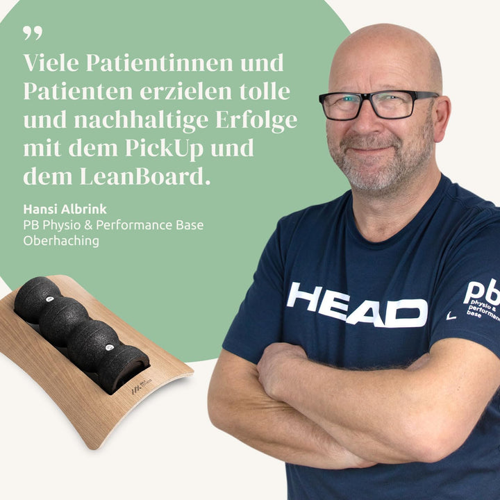 MaxFitness - Faszienrolle Set mit Wandhalterung Performance - inkl. LeanBoard & PickUp - 2 Foam Roll