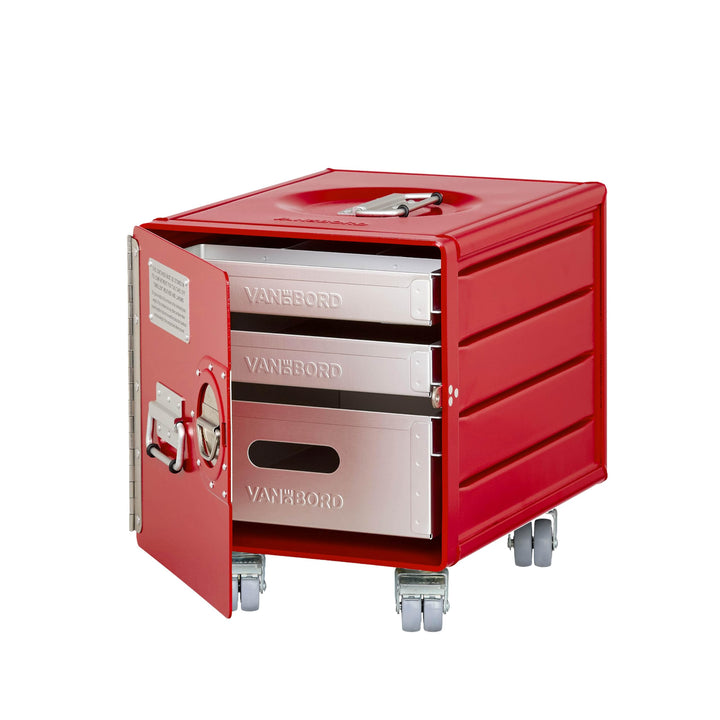 Rollcontainer mit Schubladen, Metallschrank, mobiler Aktenschrank, Schubladenschrank, Industrial Möb