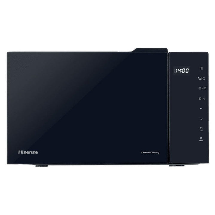 Hisense H23MOBS5HG4 Digitale Mikrowelle mit Grill, 23 Liter, 1000 W, Keramikbeschichtung, Premiumgla