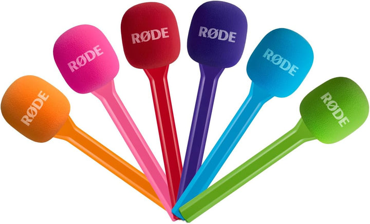 Rode Interview GO Handadapter Pink für Wireless Mikrofon-Funksystem Sendemodule + keepdrum Fell-Wind