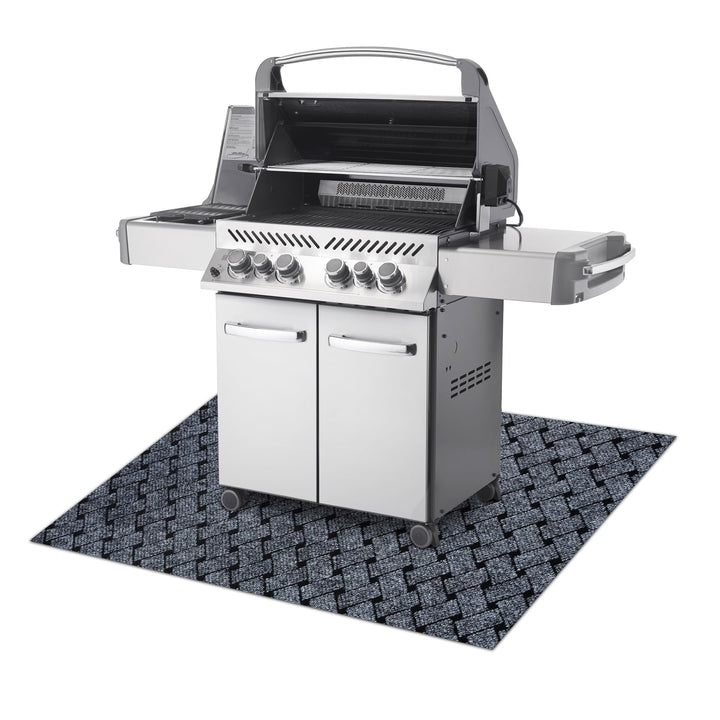 VECTRA Grillschutzmatte für Terrasse, draussen – hellgrau 150x200 cm Vectra Hellgrau 150x200 cm, Vec