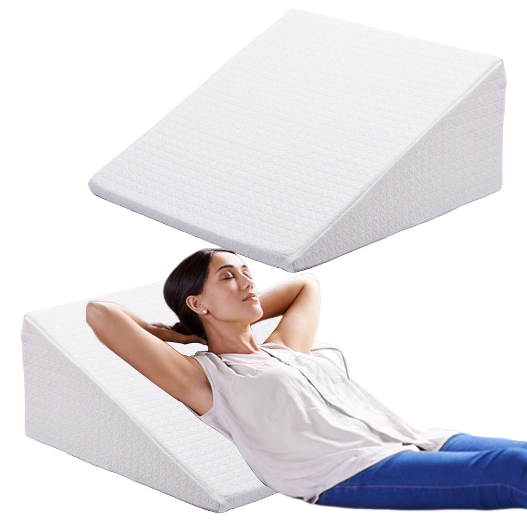 TANYOO Keilkissen Lesekissen mit Memory Schaum für Bett und Sofa Als Beinkissen oder Rückenkissen, M
