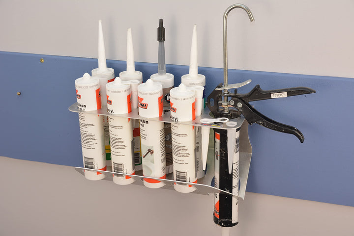 Silikon und Kartuschenpresse Wandhalterung für Werkstatt und Garage