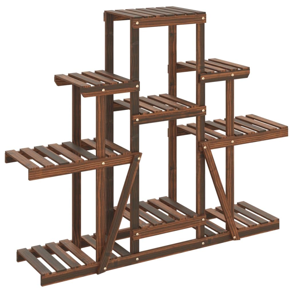 vidaXL Blumenständer, Pflanzenregal Holz, Blumenregal für Wohnzimmer Balkon Terrasse, Pflanzenstände