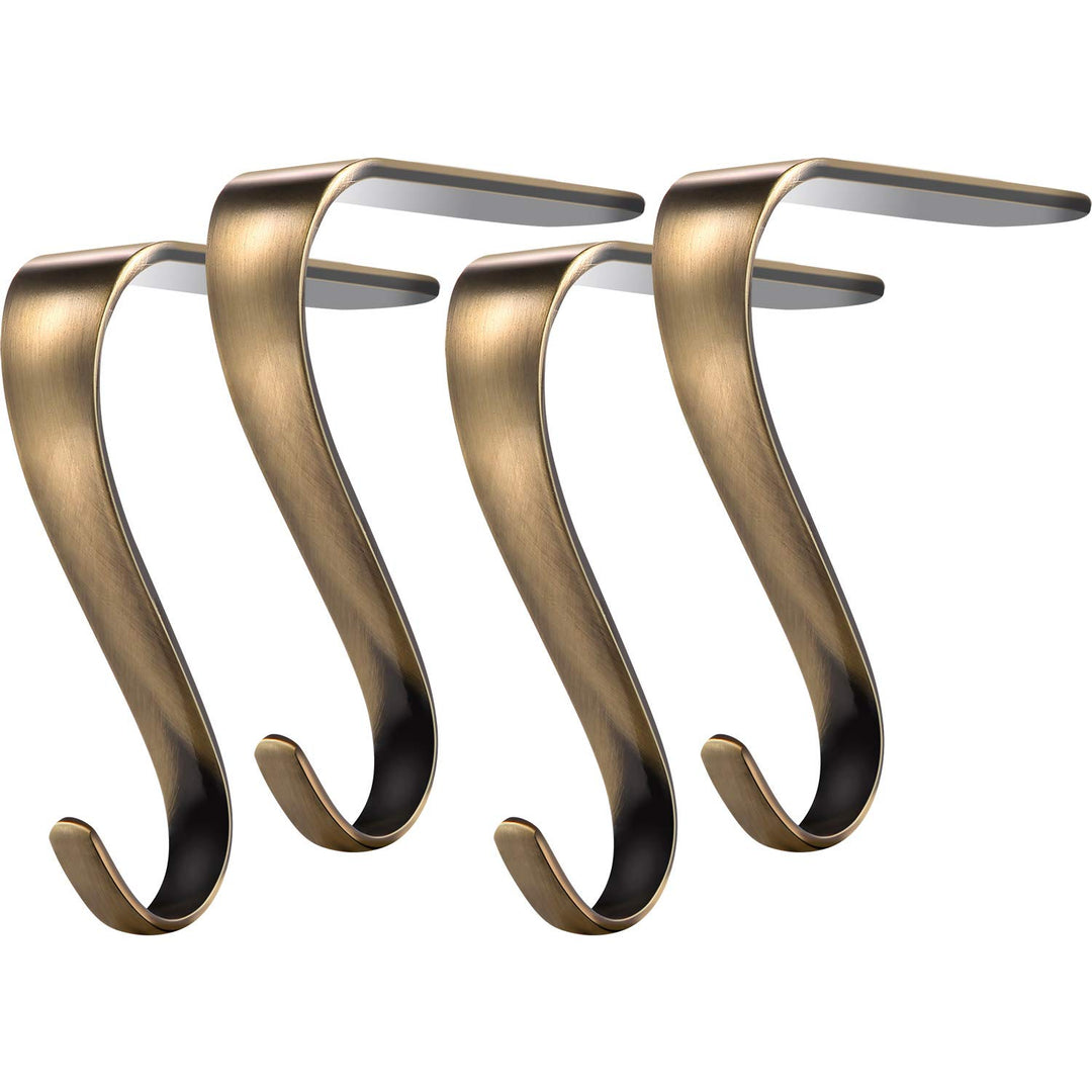 Weihnachten Strumpfhalter Metall Mantel Strümpfe Kleiderbügel Regal Kamin Girlande Mantel Griffe Set