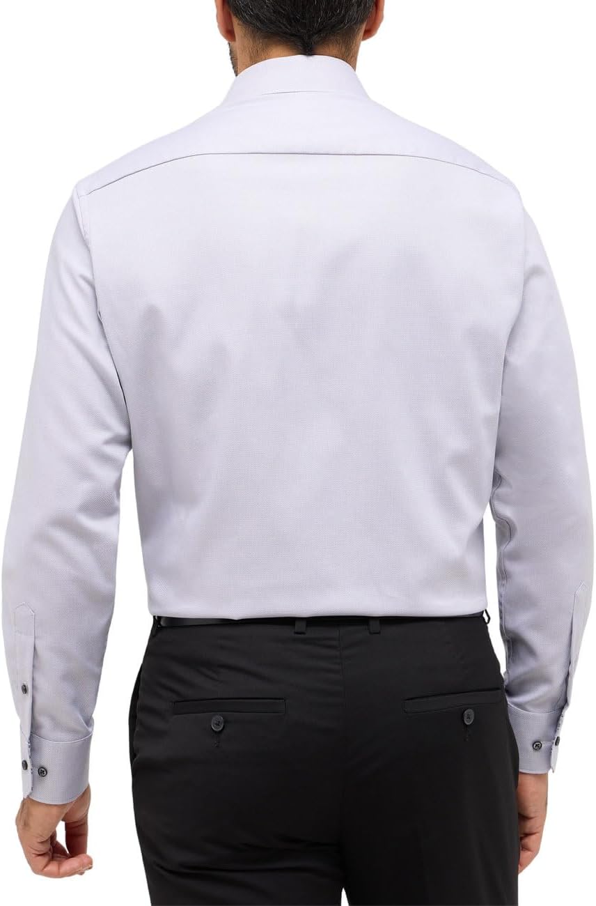 ETERNA Herren Hemd Comfort Fit Langarm Kent 42 Kragen / 67 Ärmel Grau, 42 Kragen / 67 &#xC4;rmel Gra